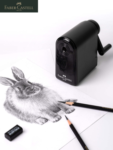 Taille-<span class=keywords><strong>crayon</strong></span> à manivelle gris clair Papeterie portable multifonctionnelle pour enfants Prix compétitif - Product Image 6