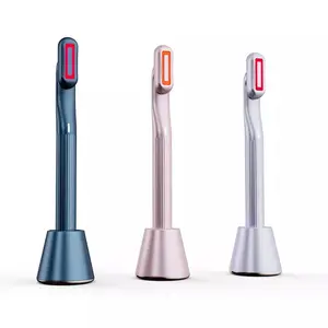 New Arrival Beauty tools 360 Rotatable Led Light Wand Eye Face Lift Ems Vibration Red Light Anti Aging Therapy Wand