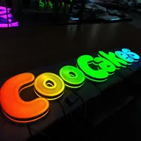 DakeSign Enseignes LED néon 3D en acrylique personnalisées, bandes LED pour entreprises, bars, panneaux publicitaires décoratifs, enseignes lumineuses