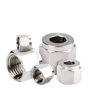 <span class=keywords><strong>304</strong></span> thép không gỉ Nut nối thép không gỉ kết nối phụ kiện nữ hình lục giác Nuts - Product Image 2
