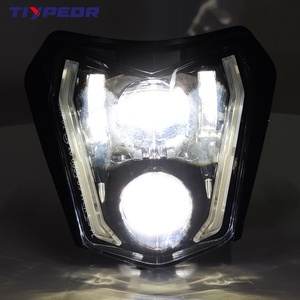 Faro LED TIYPEOR, faros delanteros de haz alto/bajo de Halo blanco para <span class=keywords><strong>KTM</strong></span> <span class=keywords><strong>Enduro</strong></span> <span class=keywords><strong>EXC</strong></span> <span class=keywords><strong>F</strong></span> XCW SX 125 250 <span class=keywords><strong>350</strong></span> 450 500 - Product Image 5