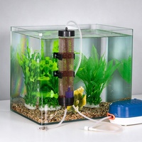 Aquarium double usage eau et terre en plastique transparent, incubateur d'œufs d'artémia et de crevettes saumâtres