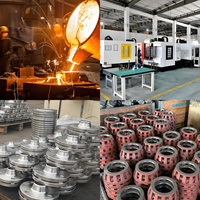 Service de fonderie, usinage CNC, moules métalliques, pièces galvanisées, composants en fonte pour vannes/pompes, matrices de fonderie
