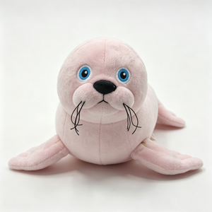 Peluche de foca rosa personalizado, peluche de foca, peluche de foca bebé, juguete de peluche de animal marino - Product Image 2