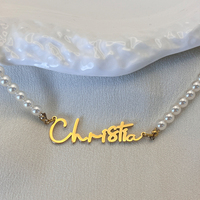 Collier personnalisé avec nom en acier inoxydable EManco, micro-incrusté de zircon, collier avec nom personnalisé, dropshipping