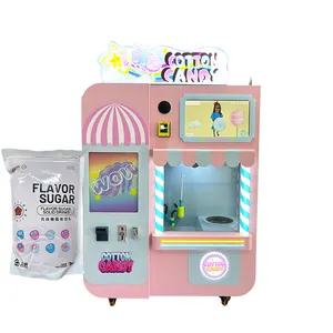 Hot selling cotton candy professional fully automatic cotton candy vending machine equipment and cotton candy making machine