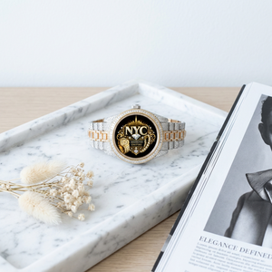 Reloj Mecánico de Lujo para Hombre NYC Diamond Empire, Estilo Hip Hop, con Incrustaciones de Diamantes, Oro Rosa, Redondo, Analógico, Moissanita - Product Image 1