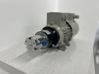 Mini pompe à engrenages magnétique avec moteur, micro pompe à eau en acier inoxydable 316L pour le transfert et la dosage de fluides
