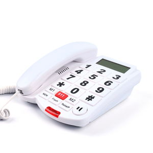 Dễ dàng sử dụng điện thoại cố định khẩn cấp SOS-Nút lớn & hiển thị + nút SOS di động cho người cao niên an toàn (Nhà cung cấp) - Product Image 2