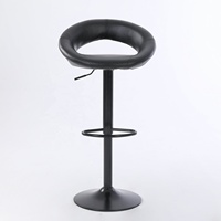 2025 gros Design moderne hauteur réglable tabourets de Bar pivotants en cuir synthétique PU pour cuisine en plein air salle à manger salon utilisation
