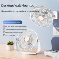 Vente en gros Ventilateur de refroidissement Ventilateur portable à batterie USB Ventilateur de table de bureau rechargeable Ventilateur à main