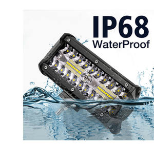 Nueva Barra de Luz LED Combinada de 7 Pulgadas, Foco/Reflector/Columna, Lámpara de Conducción DRL, Luz de Trabajo Todoterreno Recargable de 24V 120W para Coche y Camión - Product Image 5