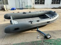 Bateaux semi-rigides en aluminium RHIB RIB 4,2 m pour 7 personnes avec rangement avant étanche en aluminium pour patrouille, fabriqués en Chine, faible MOQ