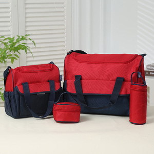 Conjunto de Bolsas de Maternidad Azul Marino y Rojo de Poliéster Expandible de Gran Capacidad para Almacenamiento en el Hogar Primavera 2024 - Product Image 1