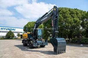 Excavatrice sur pneus Hyundai HW210, moteur Cummins, haute efficacité opérationnelle, capacité de la benne de 1 m³, moteur/pompe/engrenage, origine Corée - Product Image 3