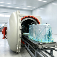 Four à autoclave industriel en composite de fibre de carbone pour le durcissement des pièces