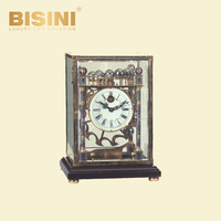 Horloge mécanique en rouleau, exquise et créative, Balance, horloge de bureau amusante, collectez des engrenages en cuivre pur, horloge de bureau