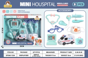 Nouveau kit de jeu de simulation de dentiste médical enfants docteur jouets et jeux préscolaires comprend une boîte à médicaments pour filles et garçons - Product Image 6