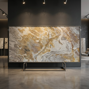 Dalle de comptoir en agate contemporaine, surface en pierre naturelle, design durable pour applications intérieures - Product Image 2