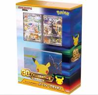Carte à collectionner personnalisée Pokémon édition japonaise 30e anniversaire, pack booster Pikachu, jeu de cartes M6a, coffret cadeau pour collectionneurs, Eevee
