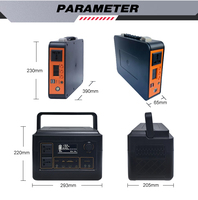 Estación de Energía Solar Doméstica de Onda Pura LiFePO4 de 300W 256Wh con Panel Solar MPPT de 30W, 2 USB, AC110V/220V, Encendedor de Cigarrillos, para Camping y Senderismo