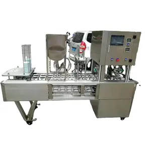 Pre Cut Deksel Cup Vullen Sluitmachine BG-2 Yoghurt Cup Vullen Sluitmachine