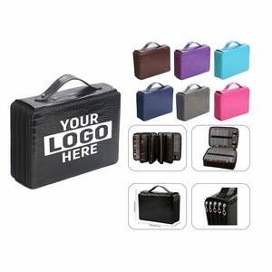 Étui à crayons personnalisé avec logo, professionnel, 4 couches et 4 fermetures éclair, anti-chute et anti-choc, 200 emplacements pour crayons de couleur - Product Image 2