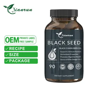 OEM Black Seed Oil Gel Capsules Nigella Sativa Immune Supplement Soft Gels Capsules