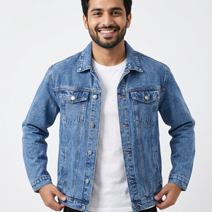 <b>Denim</b> <b>Jacket</b> for <b>Men</b> With Full Customization <b>Jackets</b> for <b>Men</b> Custom Sport Style <b>Men's</b> Jeans <b>Jacket</b> for Outdoor Wear - Product Image 1