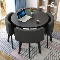 Ensemble table et chaises de réception, salle à manger, bureau et espace de repos, simple et confortable