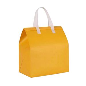 Sac isotherme de plage portable en non-tissé recyclé de haute qualité, sac à lunch, sac thermique - Product Image 1