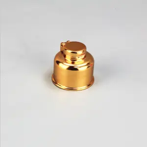 Glänzendes oder mattes Gold Silber Schwarz Uv 24/410 28/410 Kosmetischer Flaschen verschluss Kunststoffs ch raube Flip-Top-Kappe für Lotion Shampoo flasche
