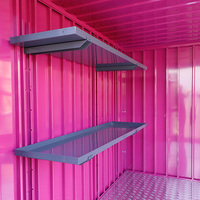 Maison conteneur préfabriquée modulaire moderne de luxe avec toit isolé et moussant en PU fabriqué en panneau sandwich en acier