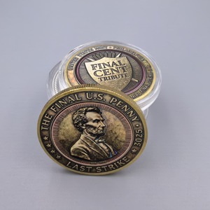 Moneta Commemorativa 3D all'ingrosso: L'Ultima Centesima Americana, Moneta Commemorativa Lincoln, Ultima Edizione, Moneta da Collezione Challenge Coin 1909-2025 - Product Image 3