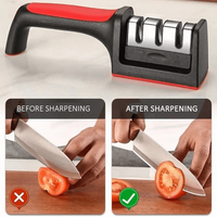 TAYHAO Aiguiseur de couteaux de cuisine Aiguiseur de cuisine Outil d'affûtage manuel rapide et efficace Couteaux manuels Pierre multifonction