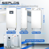 Système de stockage d'énergie domestique hybride vertical intelligent Seplos EU Stock pour pack LiFePO4 Mason 280 48V avec BMS intégré et batterie de secours solaire