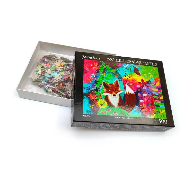 100 permainan Puzzle kustom yang dibuat sesuai pesanan 500 1000 2000 untuk anak-anak dewasa