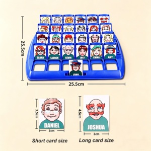 Jeu de société interactif « Devinez qui je suis » avec plateau portable, jeu éducatif pour enfants en plastique, jeu de puzzle pour deux joueurs - Product Image 4