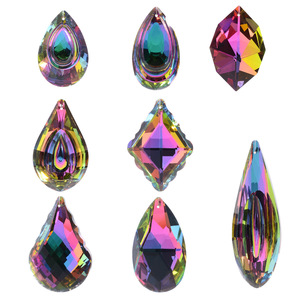 Prisma de vidro de cristal para diy, ornamentos de natal iridescentes para coletor solar de vários formatos - Product Image 2