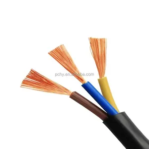 Drahtkabel Elektrowatt flexibles Rvv-Kabel Schlussverkauf Pvc 2 3 4 5 6 Kern SCHWER PE niedriges Kupfer isolierter Draht unterirdisch gestrand