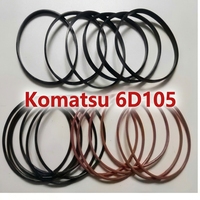 HF.RY Nouvelle bague d'étanchéité en caoutchouc pour joint de culasse de moteur diesel 6D105 (-40~110°C) pour pièces de réparation de moteur d'excavatrice