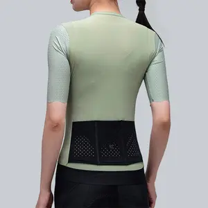 女性サイクリング服カスタムデザイン自転車ウェアメーカーコンプレッションバイクシャツ半袖