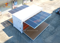 Maison préfabriquée moderne en conteneur pliable et extensible, durable et polyvalente pour les scénarios de vie résidentiels, commerciaux et extérieurs