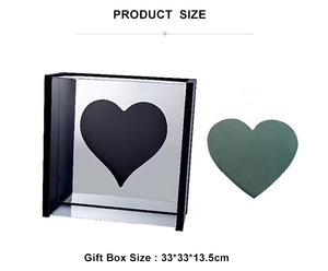 Caja de acrílico rosa con forma de corazón de flor eterna Ammy, caja de regalo para el Día de San Valentín, embalaje de flores, caja vacía - Product Image 6