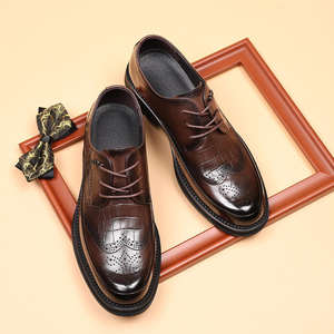 Chaussures en cuir surélevées pour hommes personnalisées - Chaussures classiques décontractées pour la marche et chaussures habillées formelles - Product Image 3