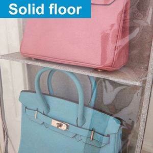 Organisateur de rangement minimaliste à suspendre sur la porte ou à fixer au mur avec fenêtre transparente et poche en PVC pour le rangement de cosmétiques, de fournitures de bureau et d'articles divers - Product Image 5