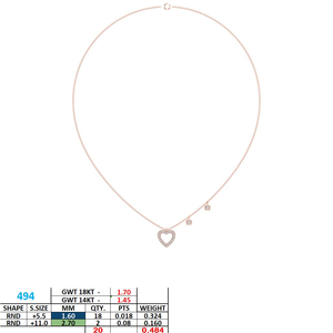 Collar de Plata con Diamantes Cultivados en Laboratorio para Mujer, Joyería Fina Elegante para Boda, Aniversario, Cumpleaños, Uso Diario, Regalo Especial - Product Image 5