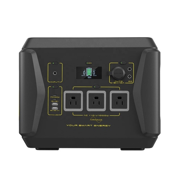 Portable Power Station 1000W Outdoor Backup Lithium Battery Power Supply Mini Generator for Tent Camping VanLife Adventures