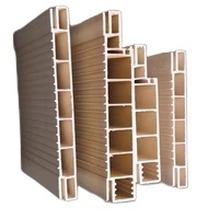 Puertas interiores de Wpc, impermeables e insonorizadas, venta de fábrica, superventas, Panel de puerta de Wpc de Color natural, tablero de puerta hueco de Wpc