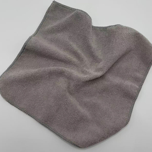 Serviette en microfibre carrée <span class=keywords><strong>super</strong></span> absorbante, couleur noire, douce, pour le nettoyage domestique et la cuisine, vente en gros - Product Image 4